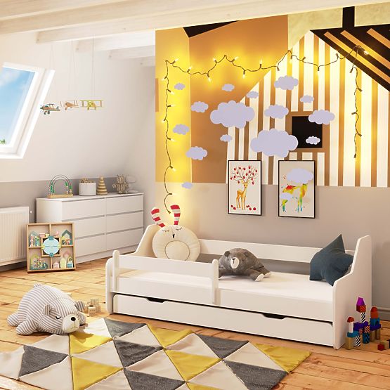 Otroška postelja ACTIV 180x80 Bela + Vzmetnica