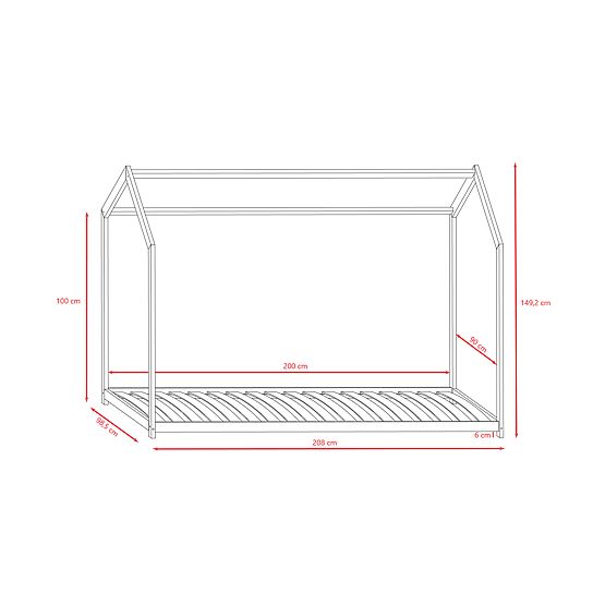 Otroška postelja hiška Bella - bela