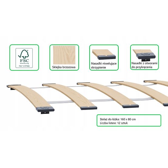 Otroška postelja FORMULA rdeča 160x80 cm