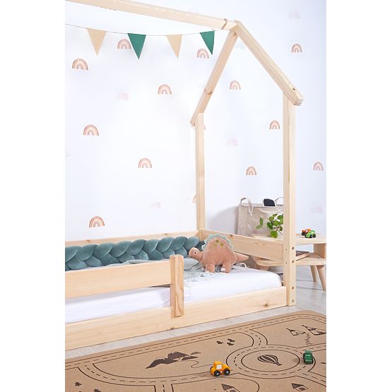 Otroška Montessori postelja hiška Chimney - lakirana