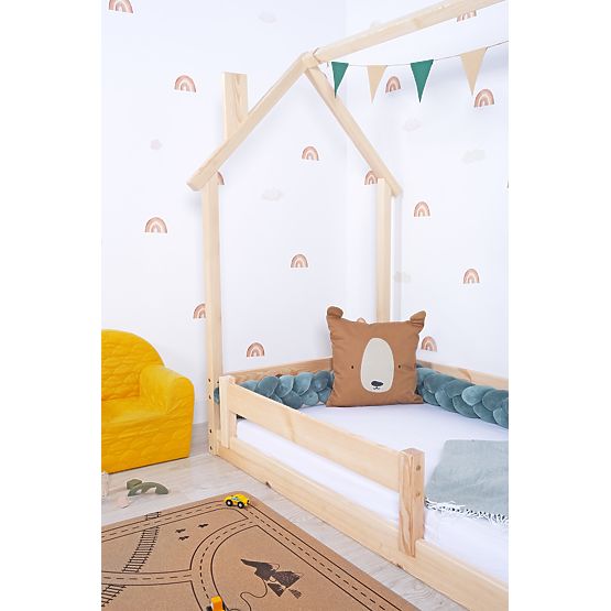 Otroška Montessori postelja hiška Chimney - lakirana