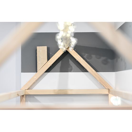 Otroška postelja hiška Paul - naravna