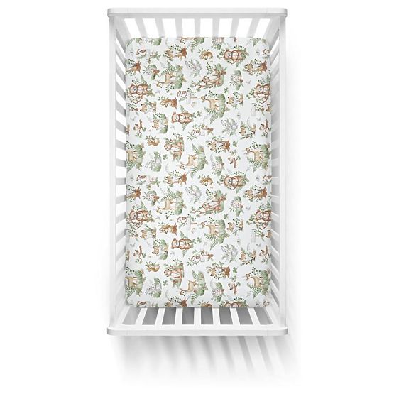 Otroška posteljnina - živali v goščavi