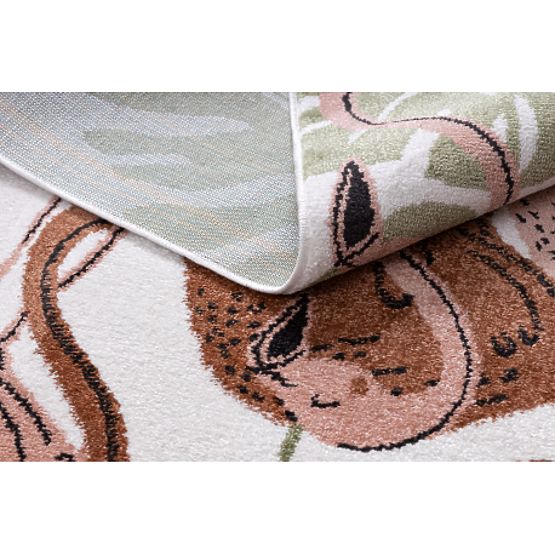 Otroška preproga FUN Flami, kremni flamingi