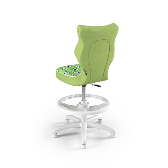Otroški ergonomski stol za pisalno mizo, prilagojen za višino 119-142 cm - nogometne žoge