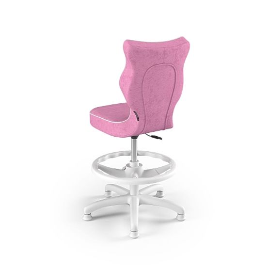 Otroški ergonomski stol za pisalno mizo prilagojen za višino 119-142 cm - roza
