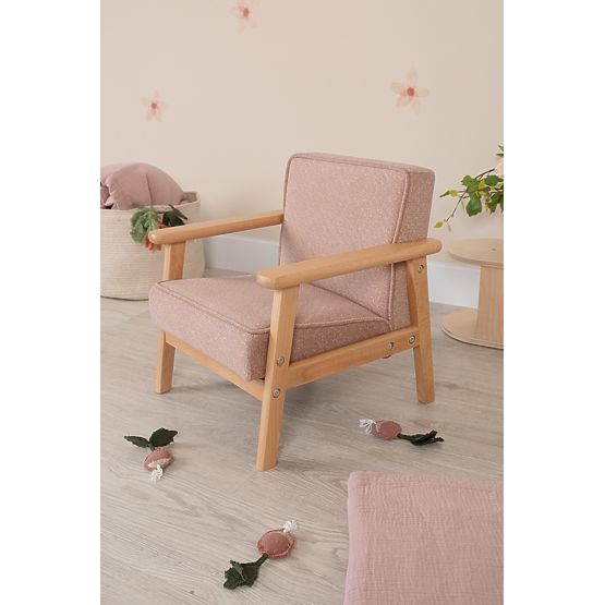 Otroški retro roza stolček Sakura