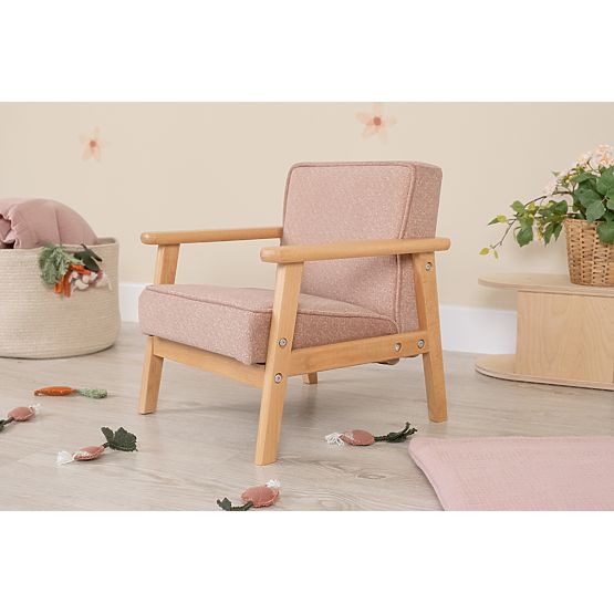 Otroški retro roza stolček Sakura