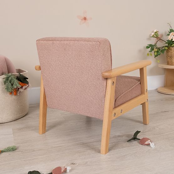 Otroški retro roza stolček Sakura