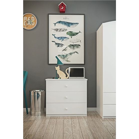 Ourbaby dětská komoda - bílá