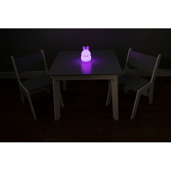 Ourbaby - Dětský stoleček a židličky - šedo-bílá