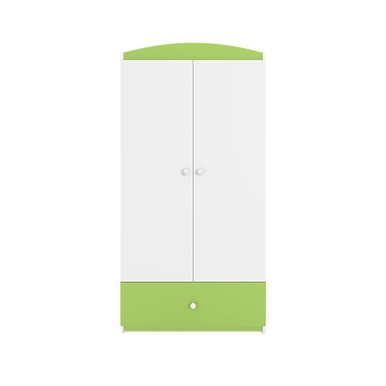 Ourbaby garderobna omara - zeleno-bela