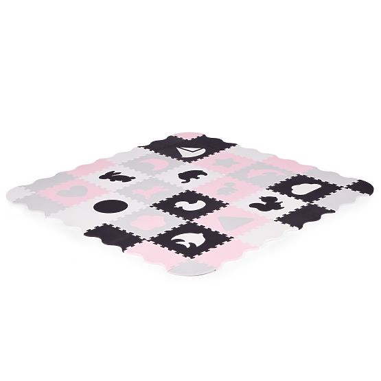Pena podloga z ograjico puzzle suhi bazen 36 elementov ECOTOYS