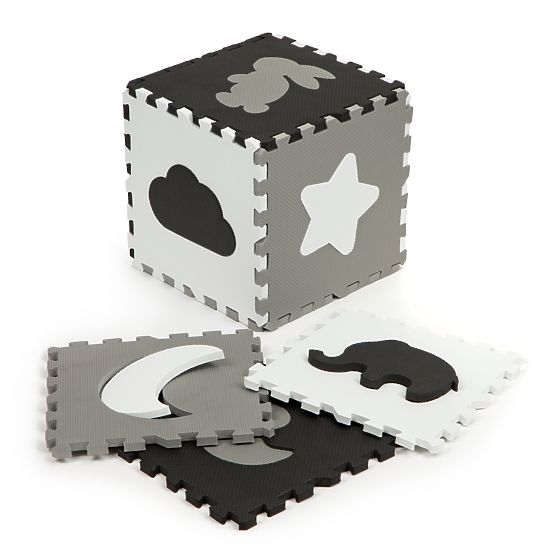 Pena podloga z ograjo puzzle suhi bazen 25 kosov ECOTOYS