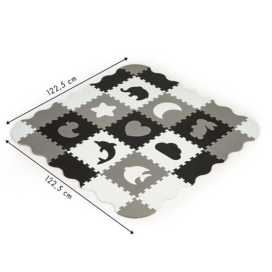 Pena podloga z ograjo puzzle suhi bazen 25 kosov ECOTOYS