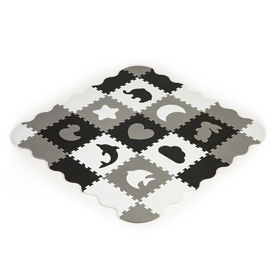 Pena podloga z ograjo puzzle suhi bazen 25 kosov ECOTOYS
