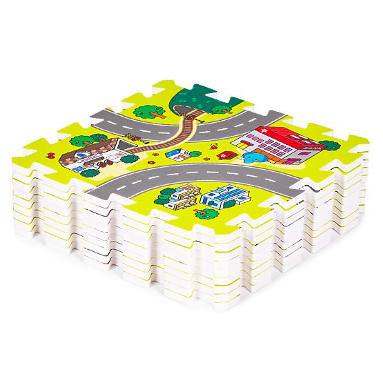 Pena podloga za otroke mesto 9 delov 90,5x90,5 cm IPLAY