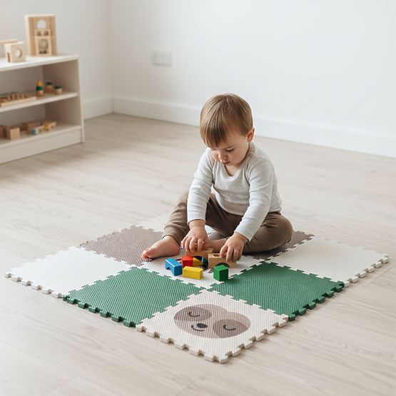 Pena sestavljanka 9 delov - lenivec in mavrica