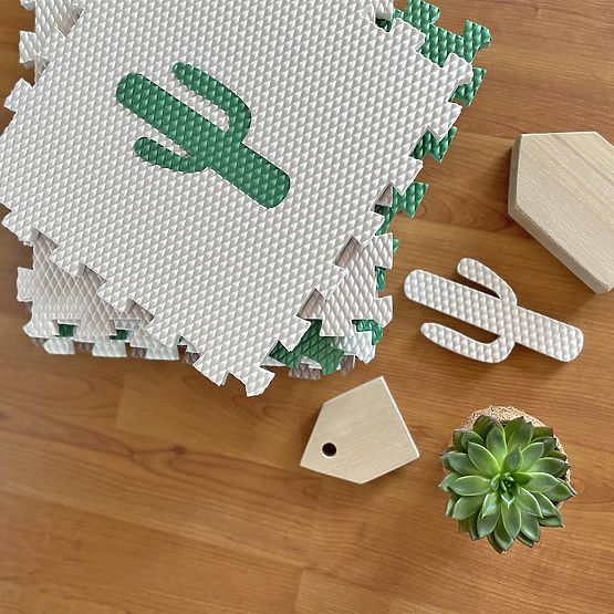 Pena sestavljanka 9 delov - lenivec in mavrica