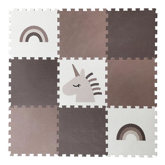 Pena sestavljanka 9 delov - samorog in mavrica