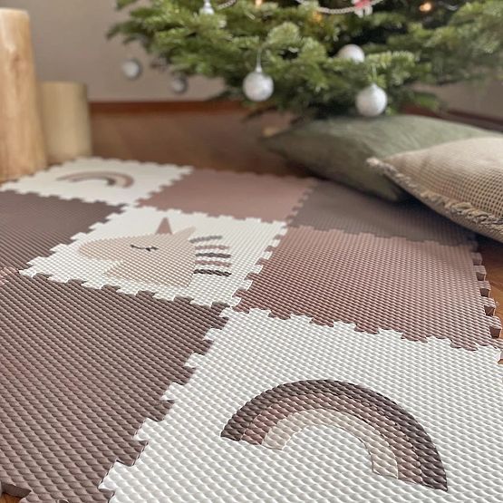 Pena sestavljanka 9 delov - samorog in mavrica