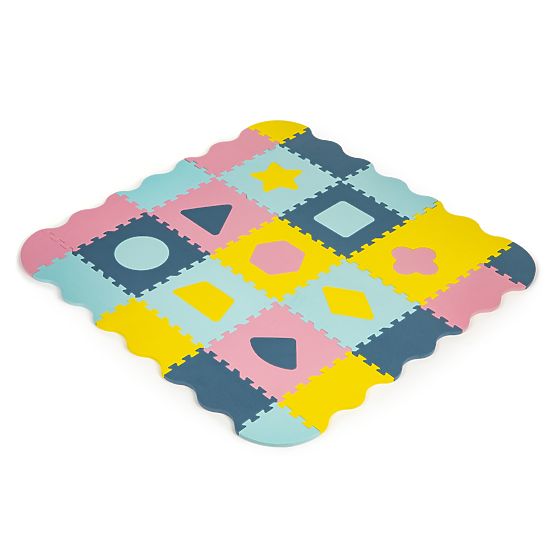 Penasta podloga - sestavljanka v pastelnih barvah