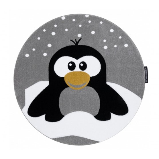 Okrogla preproga PETIT - Penguin - siva