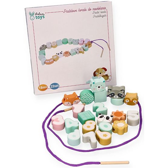 Perle za nizanje pastelne živali