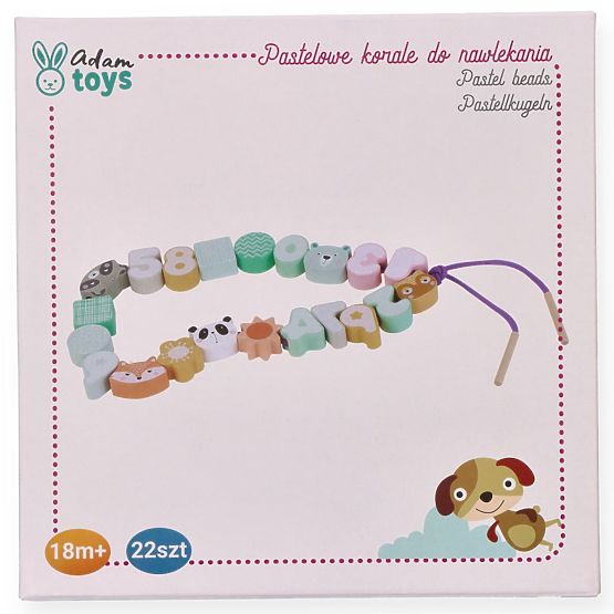 Perle za nizanje pastelne živali