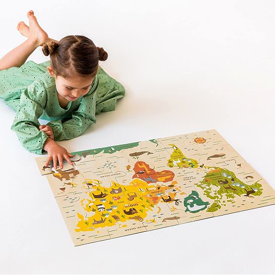 Petit Collage Floor puzzle naš svet