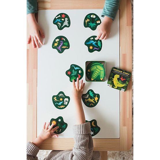 Igra s kartami Petit Collage Dinosaur