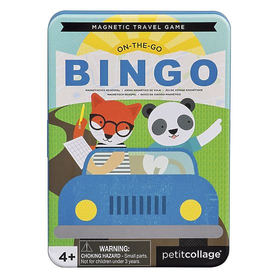Petit Collage Magnetna igra Bingo - poškodovana kovinska škatla
