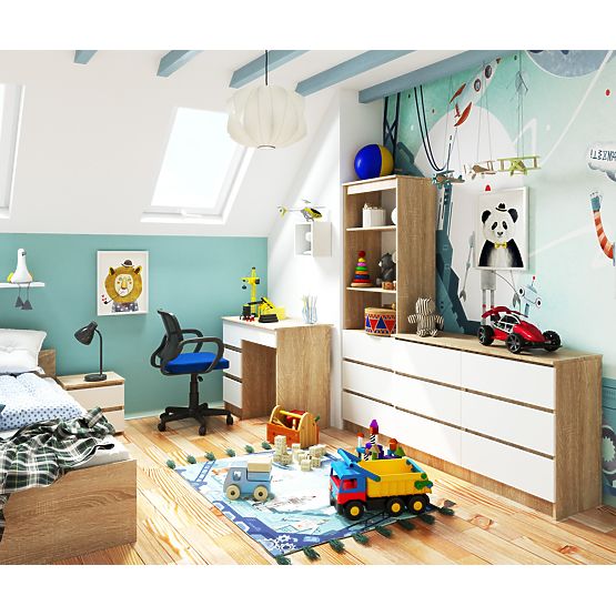 PISALNA MIZA A-7 CLP PK DUB SONOMA / BELA LEVOSTRANSKA