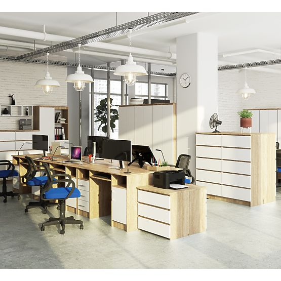 PISALNA MIZA ANA PK HRAST SONOMA / BELA