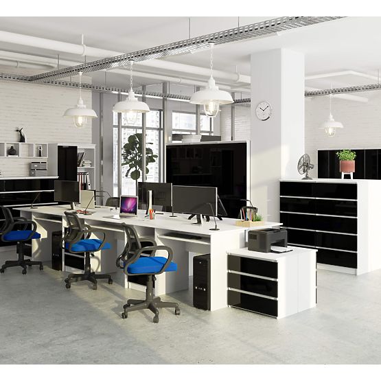 PISALNA MIZA CLP 135cm PK BELA / ČRNA VISOKI SIJAJ