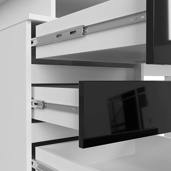 PISALNA MIZA CLP 135cm PK BELA / ČRNA VISOKI SIJAJ