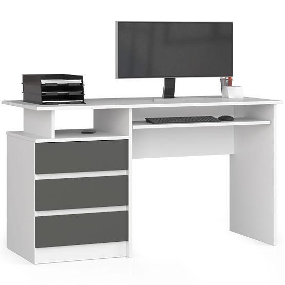 PISALNA MIZA CLP 135cm PK BELA / SIVA