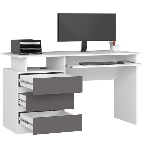 PISALNA MIZA CLP 135cm PK BELA / SIVA
