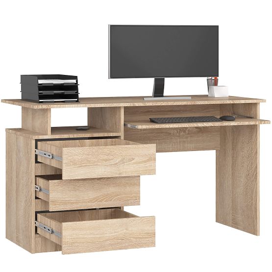PISALNA MIZA CLP 135cm PK SONOMA
