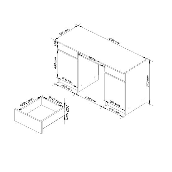 PISALNA MIZA CLP A5 2D 2SZ BELA