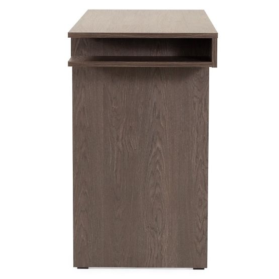 Pisalna miza/konzola s predalom Kanso, Hrast Baltic Storm