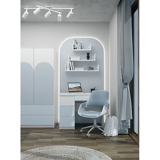 Pisalna miza Mijas LEWE ARTESO BLUE Modra