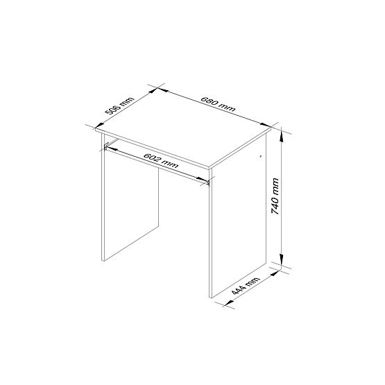 PISALNA MIZA STAR PK HRAST SONOMA