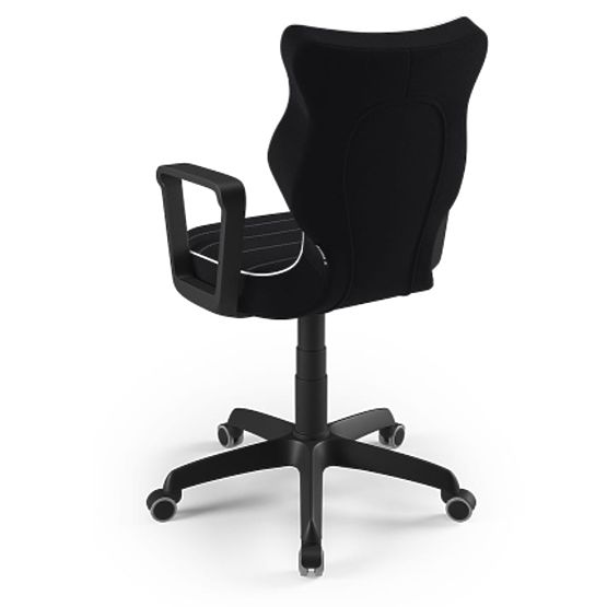 Pisaniški stol prilagojen za višino 159-188 cm - črna