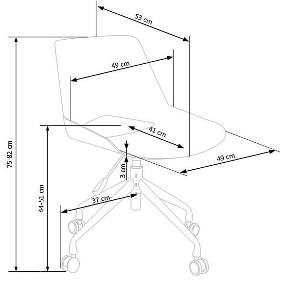 Pisarniški stol Scorpio - pepel siv