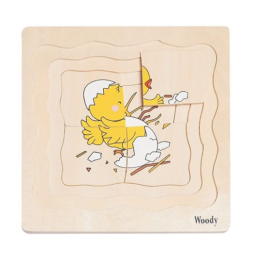 Plastne puzzle življenje kokoške
