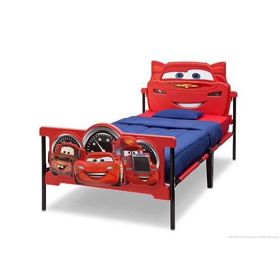 Plastová 3D postel Auta