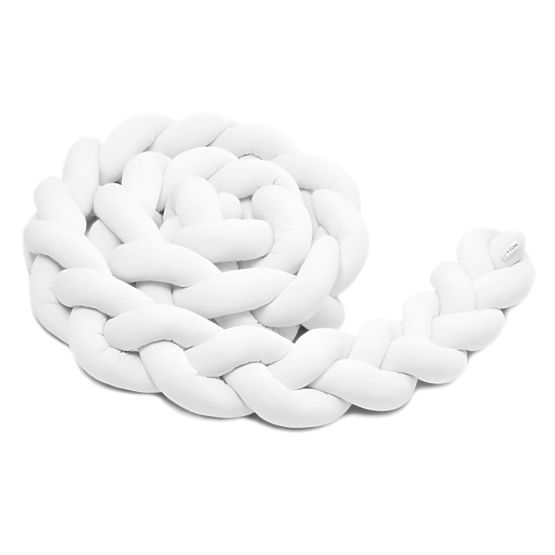 Pletenica mantinel 360 cm - bela