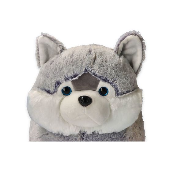 Plišasti taburet kužek Husky sedež
