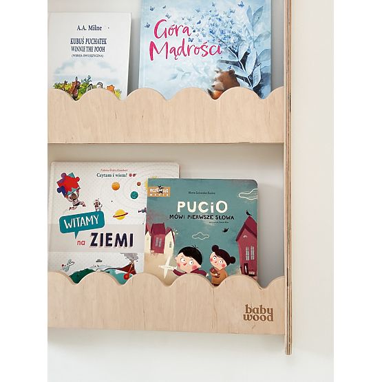 Polica WAVE L - naravna